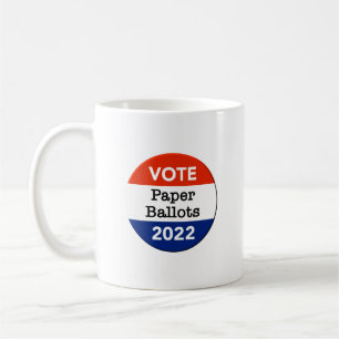 Vote Paper Ballots 2022 Midterm Election Coffee Mug