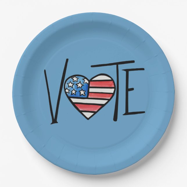 VOTE   PAPER PLATE (Front)