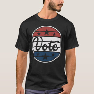 Vote Patriotic Stars and Stripes Logo T-Shirt