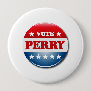 VOTE PERRY 10 CM ROUND BADGE