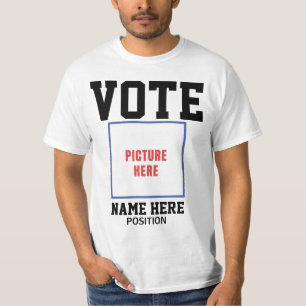 VOTE PHOTO PERSONALIZE NAME T-Shirt