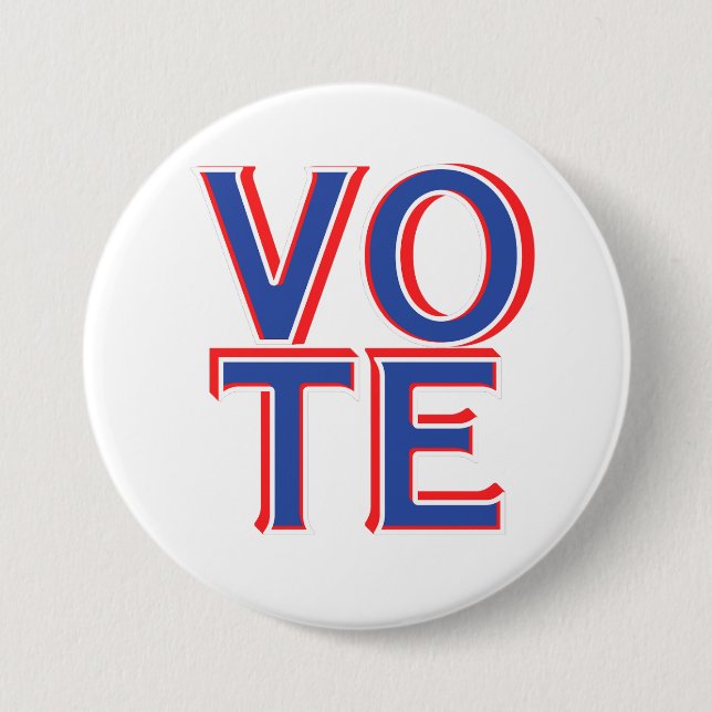 Vote Pin Button Political Campaign Election  (Front)