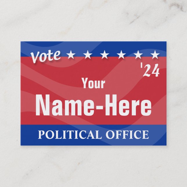VOTE - Political Campaign Business Card (Front)