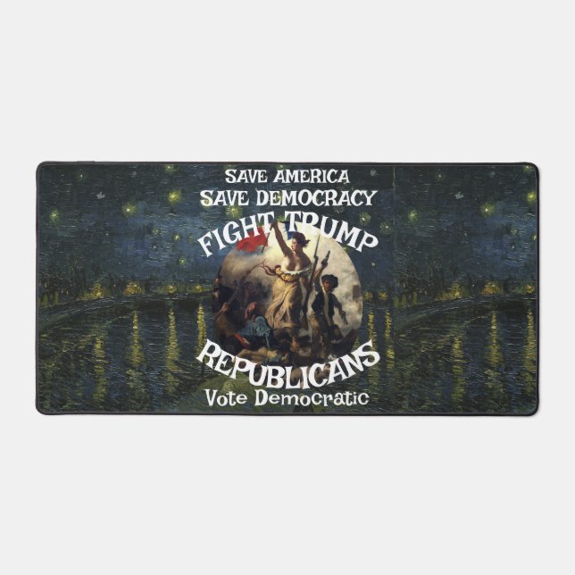 Vote Political Patriotic Trump Republican Party Desk Mat (Front)