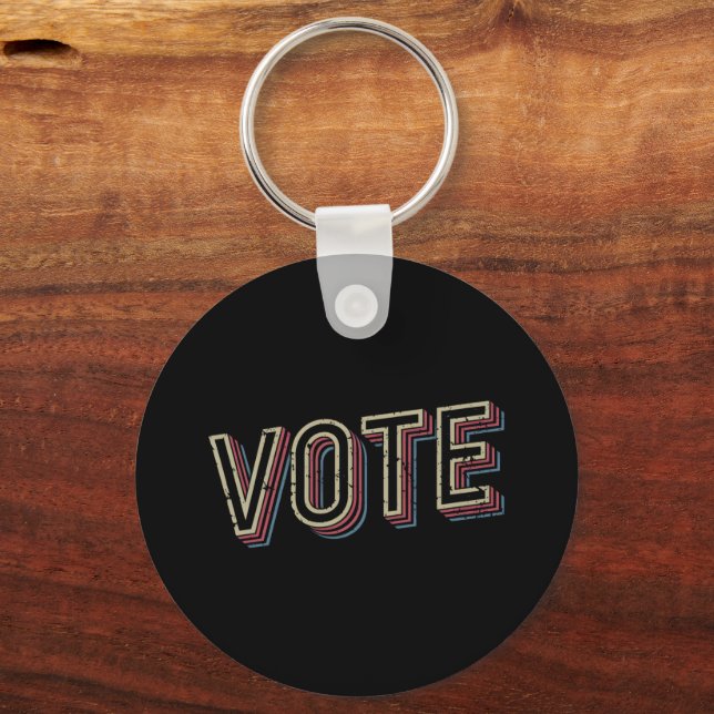 Vote Pro Choice President Election Feminist  Key Ring (Front)
