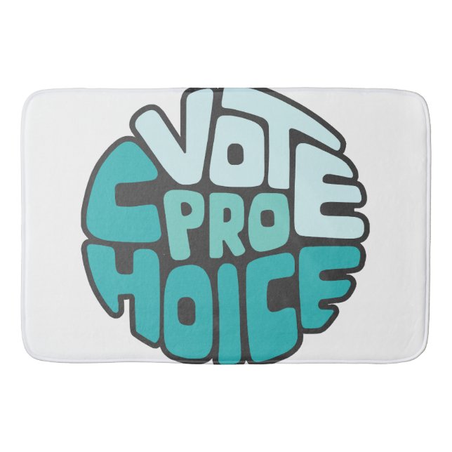 Vote Pro Choice Word Art  Bath Mat (Front)