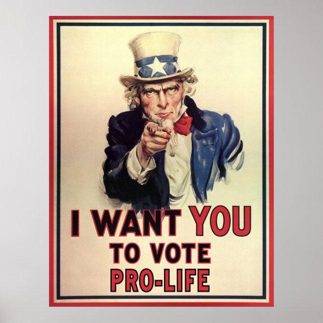 Vote Pro-Life Poster (Front)