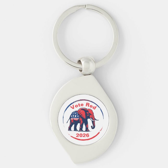 Vote Red 2026 Key Ring (Front)