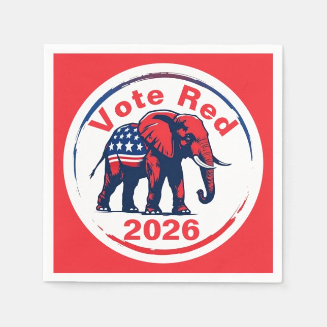 Vote Red 2026 Napkin (Front)