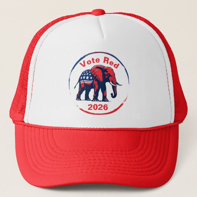 Vote Red 2026 Trucker Hat (Front)