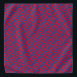 Vote red and blue typography pattern modern bandana<br><div class="desc">Vote red and blue typography pattern patriotic modern political election bandanna / dog bandanna.
Blue text pattern on red editable colour background.</div>