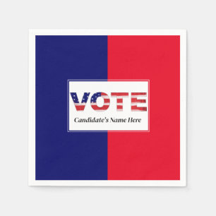 Vote Red/Blue Napkin