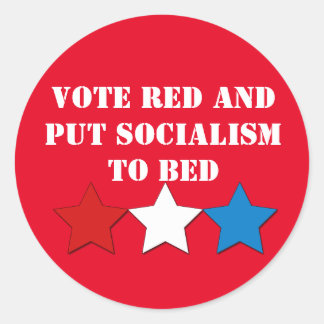 Vote Red (Republican) Classic Round Sticker
