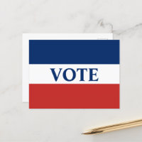 VOTE Red White and Blue Stripes