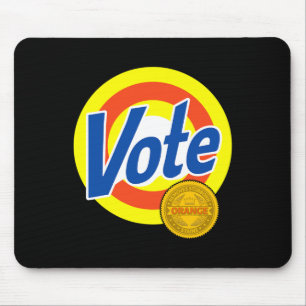 Vote Removes Stubborn Orange Stains Funny Anti-tru Mouse Mat