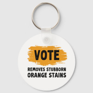 Vote Removes Stubborn Orange Stains Gift Key Ring