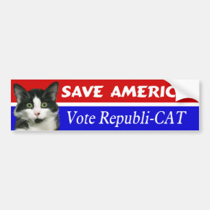 Vote Republi-CAT Bumper Sticker