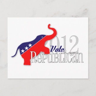 Vote Republican 2012 Greeting Cards! Postcard