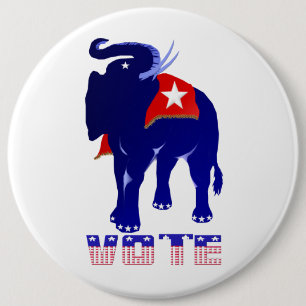 Vote Republican Button