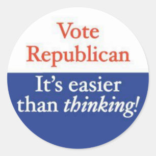 VOTE REPUBLICAN CLASSIC ROUND STICKER