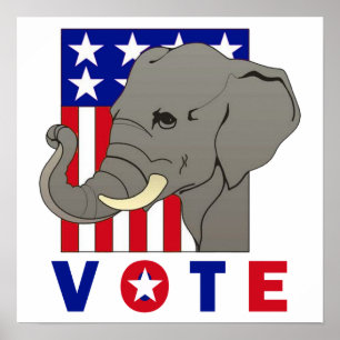 VOTE REPUBLICAN ELEPHANT Poster