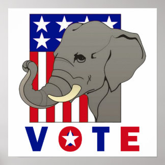 VOTE REPUBLICAN ELEPHANT Poster