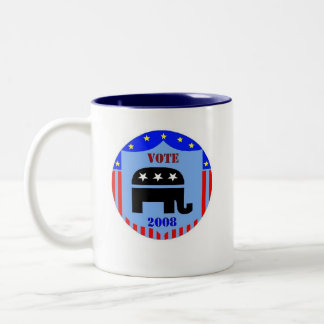 VOTE REPUBLICAN IN 2008 COFFEE MUG POLITICS