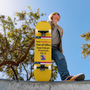 Vote Republicans Out of Office Skateboard