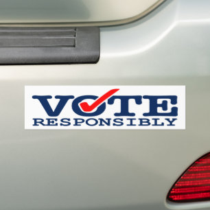 Vote Responsibly Bumper Sticker