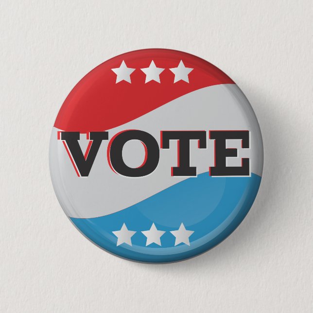 Vote Retro Badge (Front)