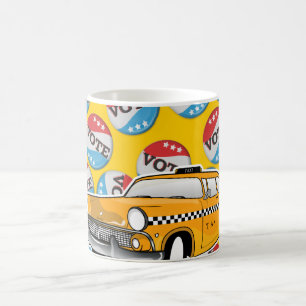 Vote Retro Badge Coffee Mug
