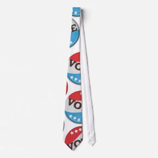 Vote Retro Badge Tie