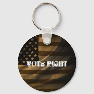 Vote Right Key Ring