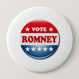 VOTE ROMNEY 10 CM ROUND BADGE