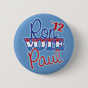 Vote Ron Paul '12 6 Cm Round Badge