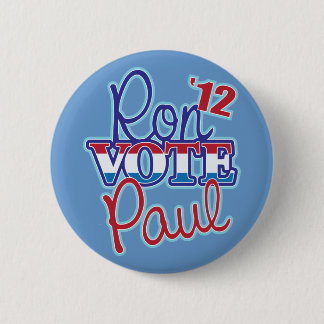 Vote Ron Paul '12 6 Cm Round Badge