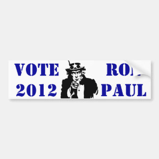 VOTE RON PAUL 2012 BUMPER STICKER