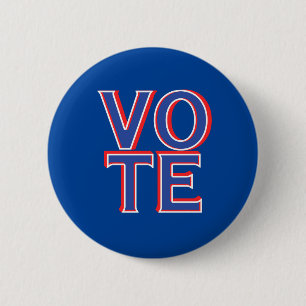 Vote Round Sticker Political Campaign Merchandise  6 Cm Round Badge