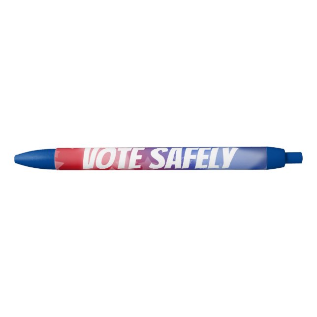 Vote Safely Black Ink Pen (Front)