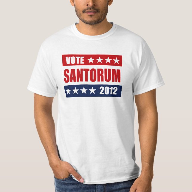 VOTE SANTORUM 2012 SIGN T-Shirt (Front)
