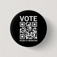 Vote Scan QR Code to register custom text black