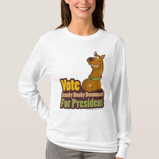 Vote Scooby Dooby Doo for President T-Shirt (Front)