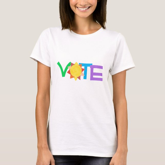 Vote Shirt Sun GOTV / Vote with Sun (Front)
