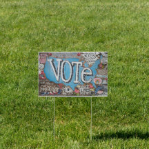 VOTE sign by Meg Corcoran