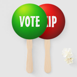 Vote Skip Interactive Game Paddle Sign Hand Fan