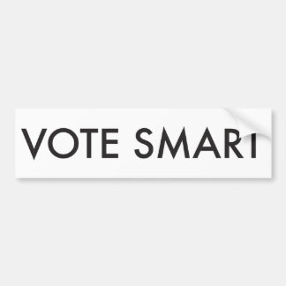 VOTE SMART BUMPER STICKER