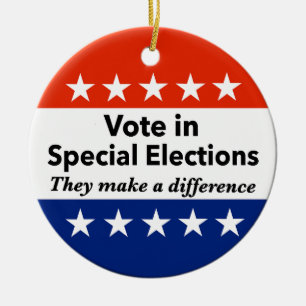 Vote Special Elections Ceramic Tree Decoration