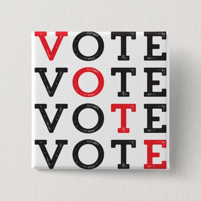 VOTE - Square button (Front)