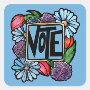 VOTE SQUARE STICKER