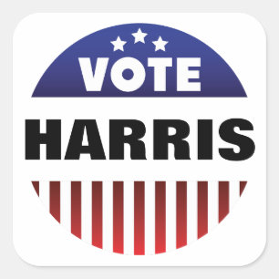 Vote Stars and Stripes Typography - Election  Square Sticker